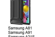 For Samsung Galaxy A81/Note 10 Lite/A91/A21S Case Black Luxury Armor Shockproof Hybrid