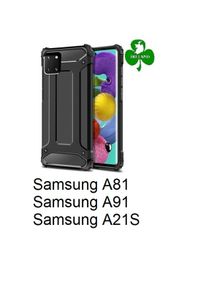 For Samsung Galaxy A81/Note 10 Lite/A91/A21S Case Black Luxury Armor Shockproof Hybrid