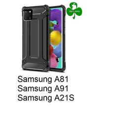 For Samsung Galaxy A81/Note 10 Lite/A91/A21S Case Black Luxury Armor Shockproof Hybrid