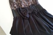 Lipsy Black and Pink Dress - Size 6