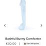 New JELLYCAT Set of 2 Bashful Bunny Comforter and Bashful Bunny Ring Rattle in Baby Blue Image 3