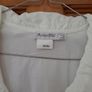 Ladies White Shirt Zipped Front Image 2