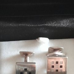 silver cufflinks
