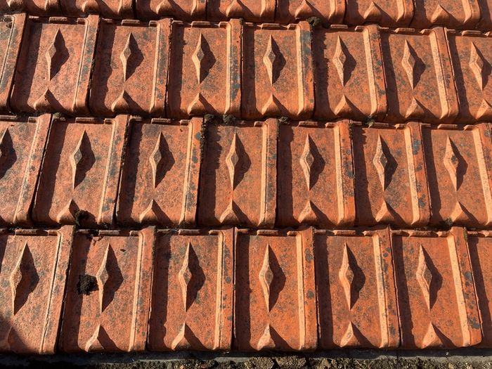 Clay roof tiles
