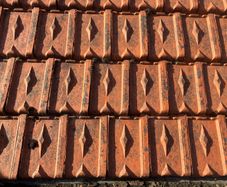 Clay roof tiles