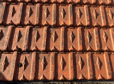 Clay roof tiles