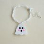 Handmade Beaded Cute Ghost Necklace Image 3