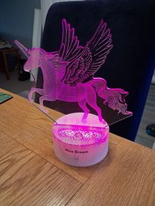 Girls Unicorn Light & Globe