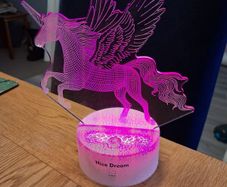 Girls Unicorn Light & Globe