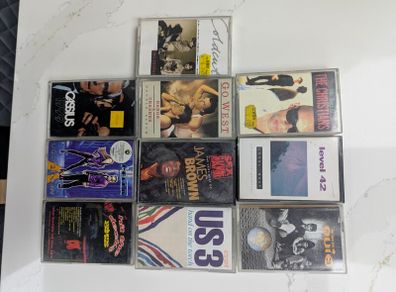Cassettes x 10 mixed genres