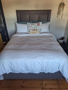 Double bed with storage