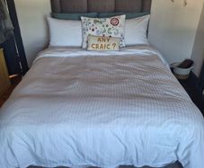 Double bed with storage