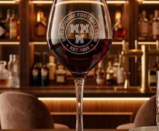 Shelbourne FC Laser Engraved Wine Glass