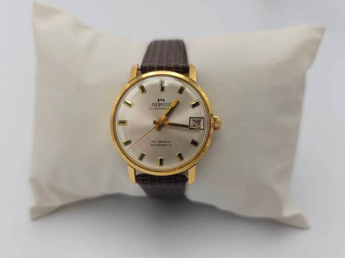 Vintage Swiss Made Automatic Pierpont 25Jewels 20 micron Gold Swiss watch