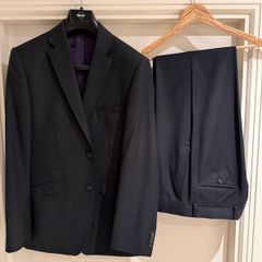 Mens suit (38R/32R) charcoal - Paul Costelloe