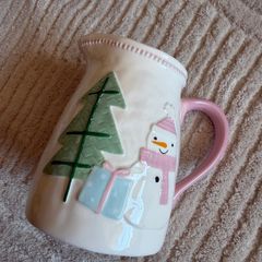 Christmas jug and cow butter dish