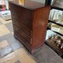 traditional English-style mahogany furniture, this twin-pedestal dressing table, five drawer chest of drawers to match and dressing table stool Image 8