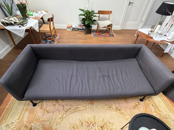 Large Charcoal Grey 3 Seater Sofa, Excellent Condition