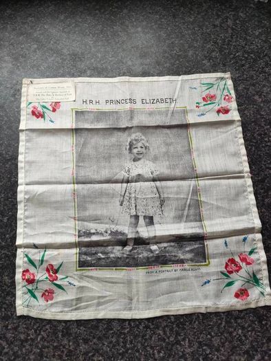 1931 H.R.H Elizabeth Hankerchief