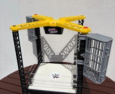 WWE Mattel Tough Talkers Championship Takedown Wrestling Ring Playset 2017 - Working