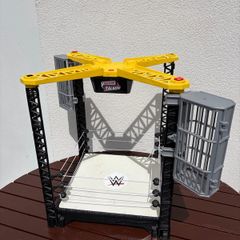 WWE Mattel Tough Talkers Championship Takedown Wrestling Ring Playset 2017 - Working