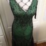 BNWT...Stunning Sage/Black Occasion Wear Dress With Stretch (labelled 8. Size 10-12) Image 4