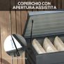 311L Galvanised Steel Garden Storage Box, with Lock - Dark Grey Image 6