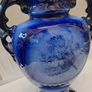 Staffordshire vase blue rose Image 3