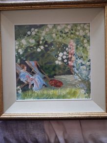 Reading in the garden
