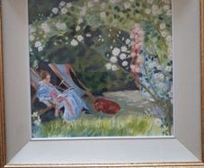Reading in the garden