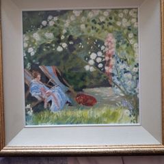Reading in the garden