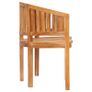 Banana Bench 120 cm Solid Teak Wood Image 6