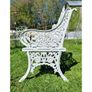 Bench Cast Iron Crown White CH 722 W Image 2