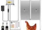 Automatic Chicken Coop Door, Timer and Light Sensor Chicken Door Opener, 12V 66W Chicken Coop Door, Electric Poultry Door Opener Kit with Infrared Sensor, Auto Chicken Door with 2 Remotes