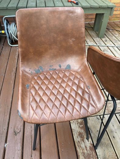 Dining chairs - failed faux leather