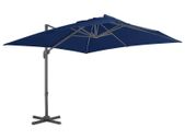 Cantilever Umbrella with Aluminium Pole 3x3 m Azure Blue