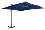 Cantilever Umbrella with Aluminium Pole 3x3 m Azure Blue