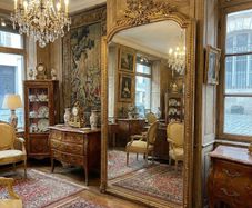 very large floor standing mirror.