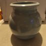 Stoneware studio green vase, GRM mark - probably Buxton Mill Pottery Image 2