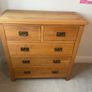 Solid oak chest of Drawers Image 2