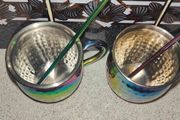 Stainless steel moscow mule mug with multicolor decoration cl 55