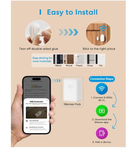 Meross MS200 Smart door and window sensor WLAN
