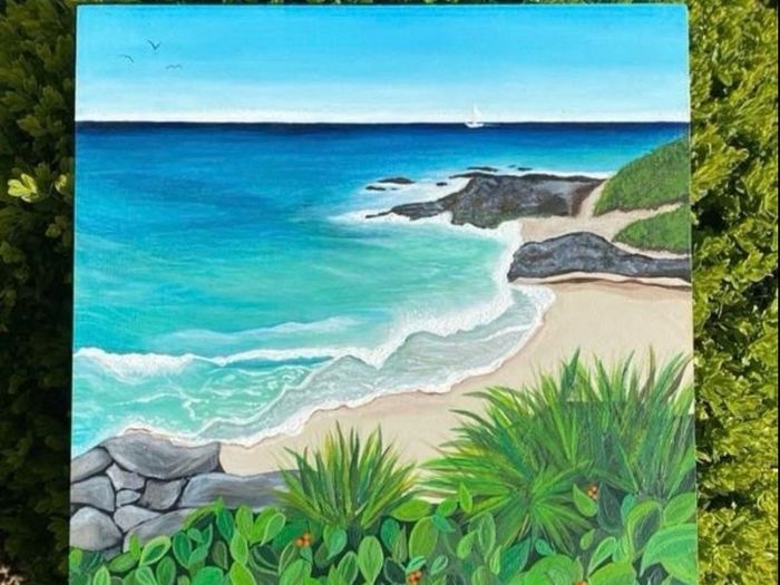 Handpainted Seascape