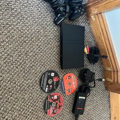Sony PlayStation 2 Slim Console Bundle Controller, Memory Card & Games