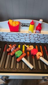 Kids wooden barbecue