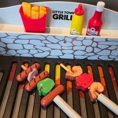 Kids wooden barbecue