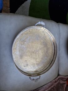 silver plated tray