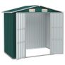 Garden Shed Green 205x129x183 cm Galvanised Steel Image 3