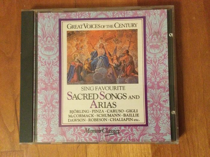 Cd Sacred songs and Arias