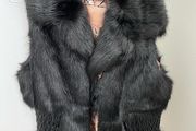 faux fur gilet